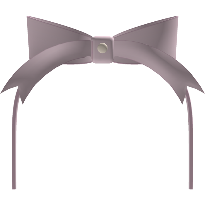 cutesy ribbon headband pink