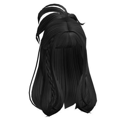 [팝] Playful Popstar Hair w/ Braids (Black) Roblox item
