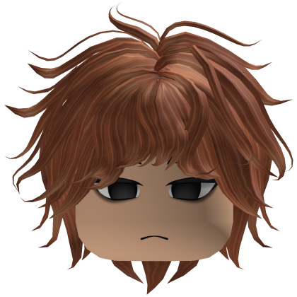 Fluffy Boy Hair W/ Face Roblox item