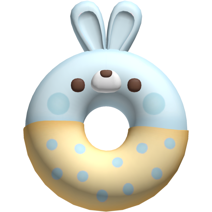 cutecore bunny donut snack blue yellow