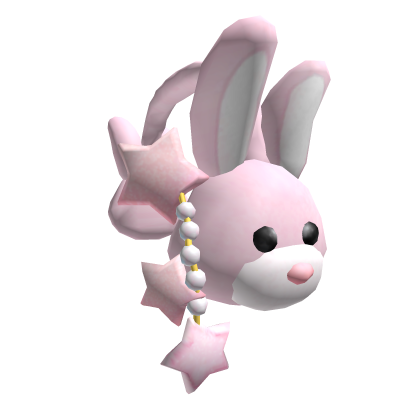 ピンクのふわふわのウサギのイヤーマフ - Roblox