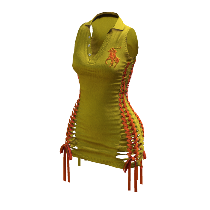 Braided Cutout Sleeveless Polo (Halftime)