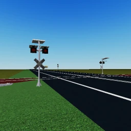 thai railroad crossing icon