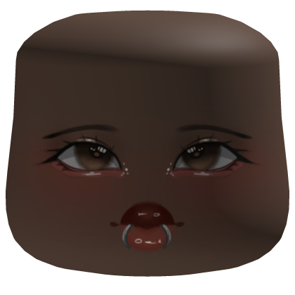 Cute Makeup Blush Cheeks Face W/ Lip Piercings