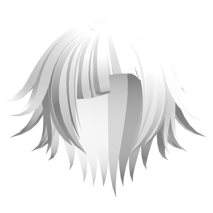 >_0 White Long Spiky Kote Kei Emo Hair 5. 