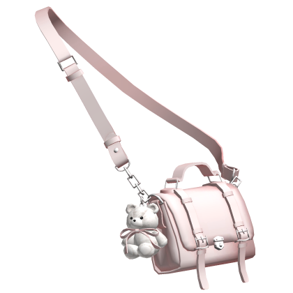 Pink Teddy Charm Satchel Bag thumbnail