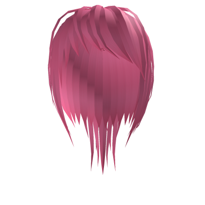 Messy Emo Ponytail Bun Pink Roblox item