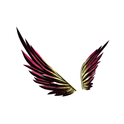 [ pbr ] Gold Guilded Ruby Wings [ v1 ] thumbnail