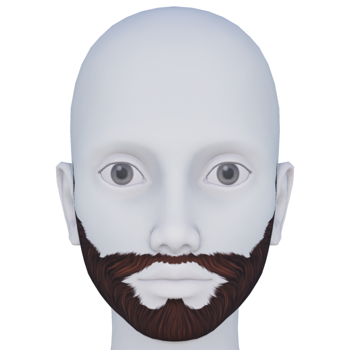 Brown Manly Beard