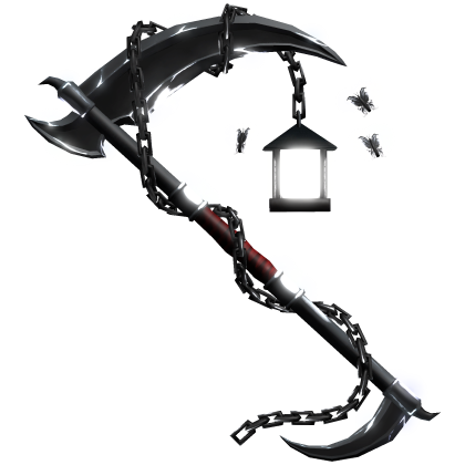 EMISSIVE Moth Lantern Scythe with Chains Roblox item