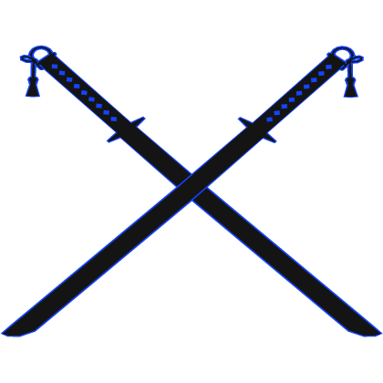 Blue Dual Katanas