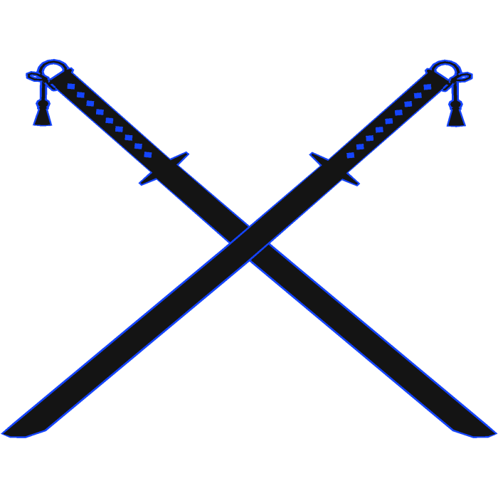 Blue Dual Katanas