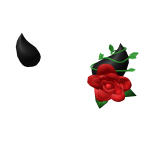 Floating Red Rose Horns
