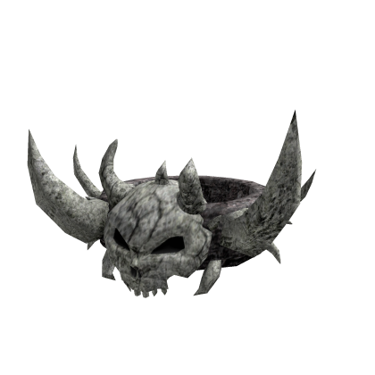Horned Skull Bone Crown