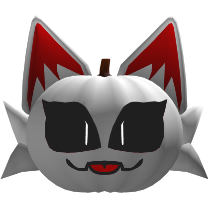 Shedletsekkar White Red Pumpkin Furry Cat Roblox item