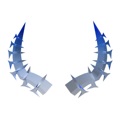 White Blue Stormbreak Horns Addon