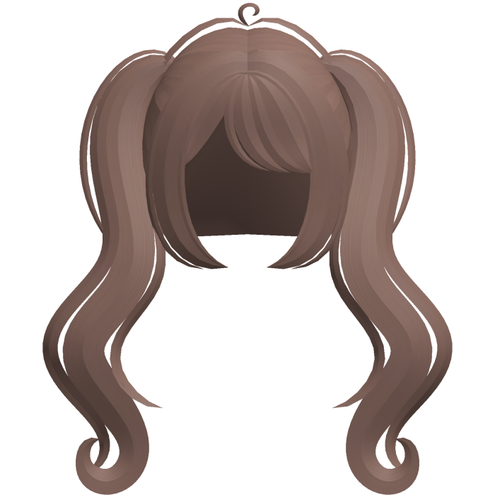 ♡ ꒱ angelic flowy wavy pigtails in hazel