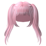 Pastel Pink Lush School Girl Hair