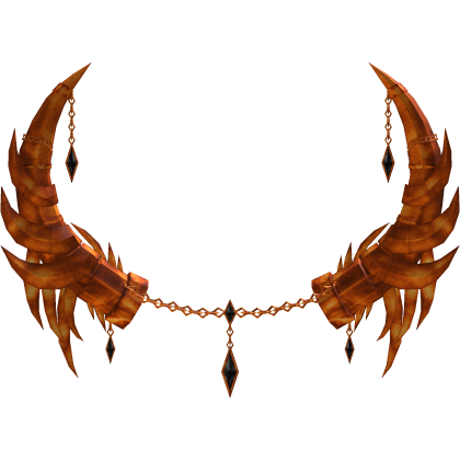 Halloween Orange Gothic Jewelled Horns 