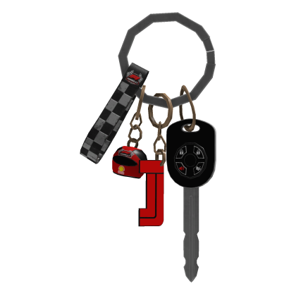 Checkered F1 Grand Prix Keychain Roblox item