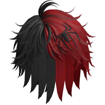 Two Toned Multiverse Red & Black Spider-verse Hair Roblox item