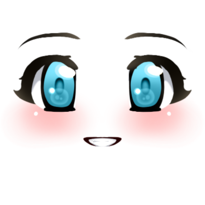 eyes blue (face) Roblox decal