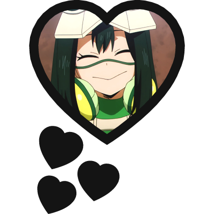 Tsuyu Asui Thinking Hearts My Hero Academia Roblox item