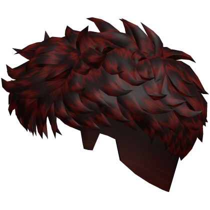 Red Messy Blowout Taper Hair