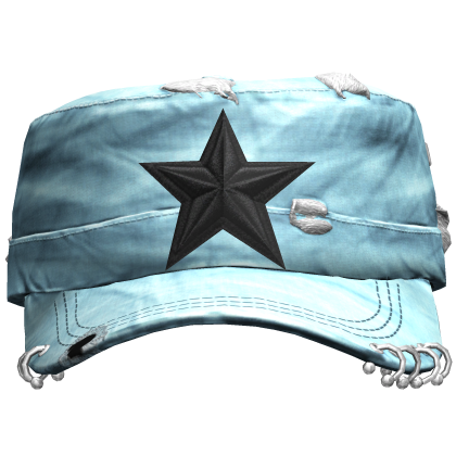 Light Blue Star Y2K Grunge Cap Roblox item