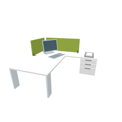 Green Panel Desk