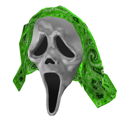 Scary Mask + Green Bandana