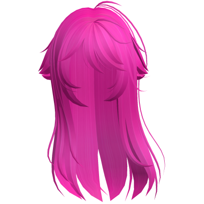 Hot Pink Shy Moe Cat Girl Windy Whispy Hair
