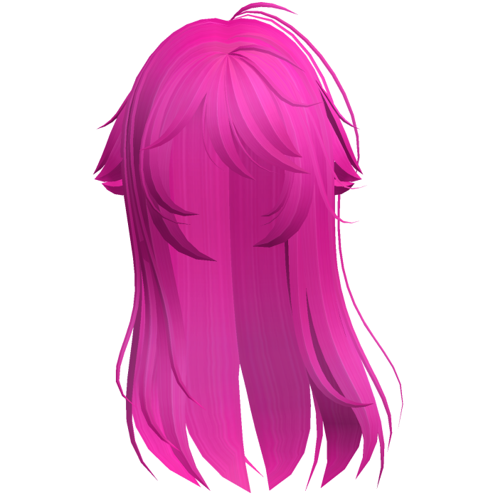 Hot Pink Shy Moe Cat Girl Windy Whispy Hair