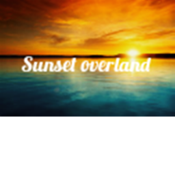 Sunset overland
