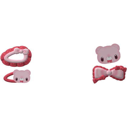 ♡ cute halloween gloomy bear bow hairclips