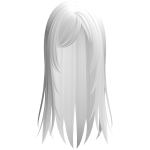long wispy anime ghost girl hair in white