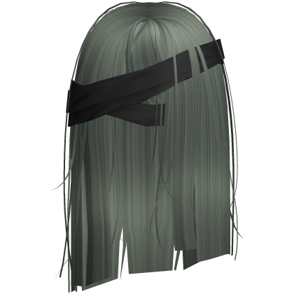 Horror Zombie Green Short Hair w Black Bandages Roblox item
