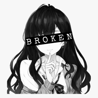 Cute Black Haired Anime Girl Roblox decal