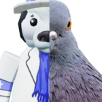 dude and bird