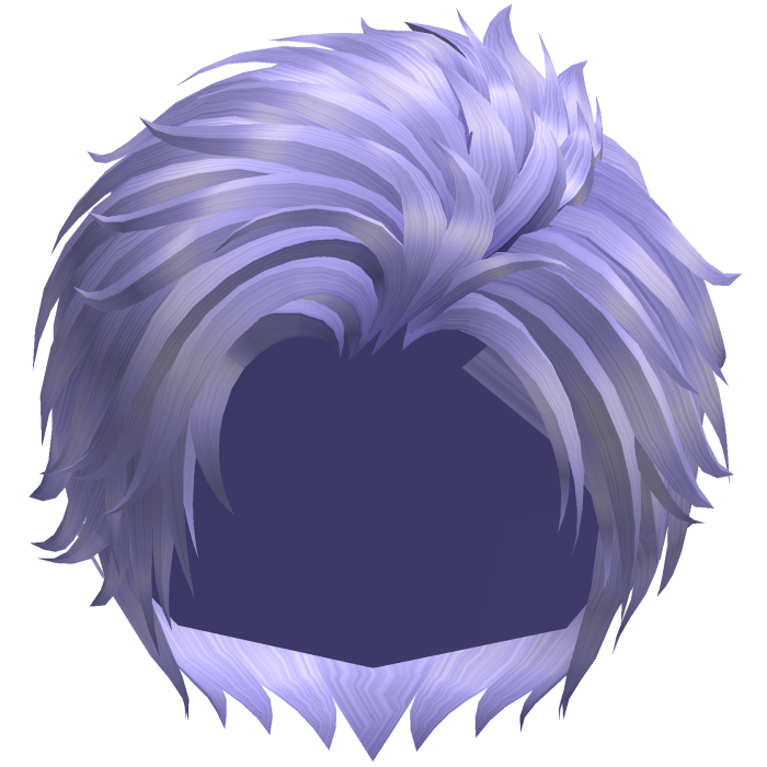 Lavender Side Comb Over Anime Boy Hair