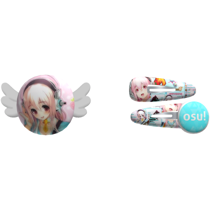 super sonico pins kawaii moe anime 2000s hairclips