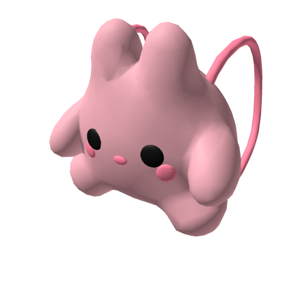 Cute Pink Bunny Backpack Roblox item