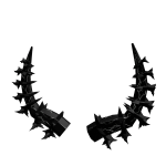 [LIMITED] Lightning Black Spiked Horns