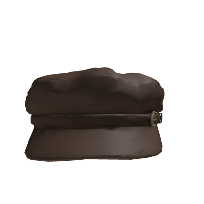 Brown Leather Cap