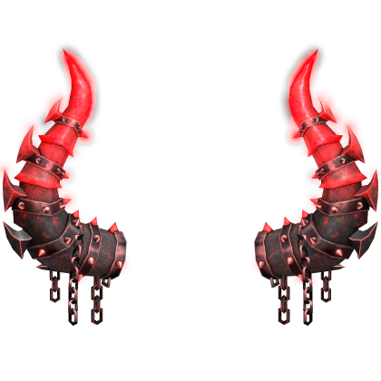 glowing red spike horns