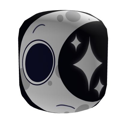 Starry Night Moon Man Face Grey Mask Head Roblox item