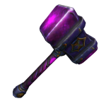 Charged Amethyst Gem War Hammer
