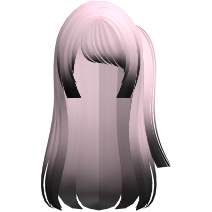 emo moe hime long hair w side pony pink black