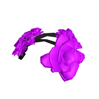 Purple/Voilet Roses in Hair - Vibe