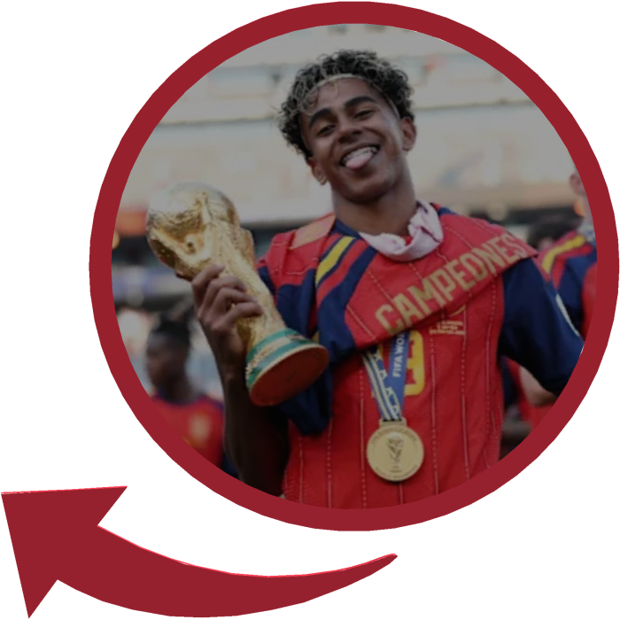 Lamine Yamal Red Circle